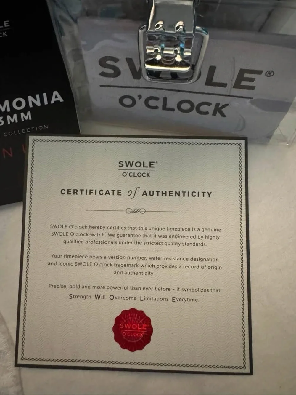 SWOLE O’CLOCK HARMONIA WOMENS WATCH